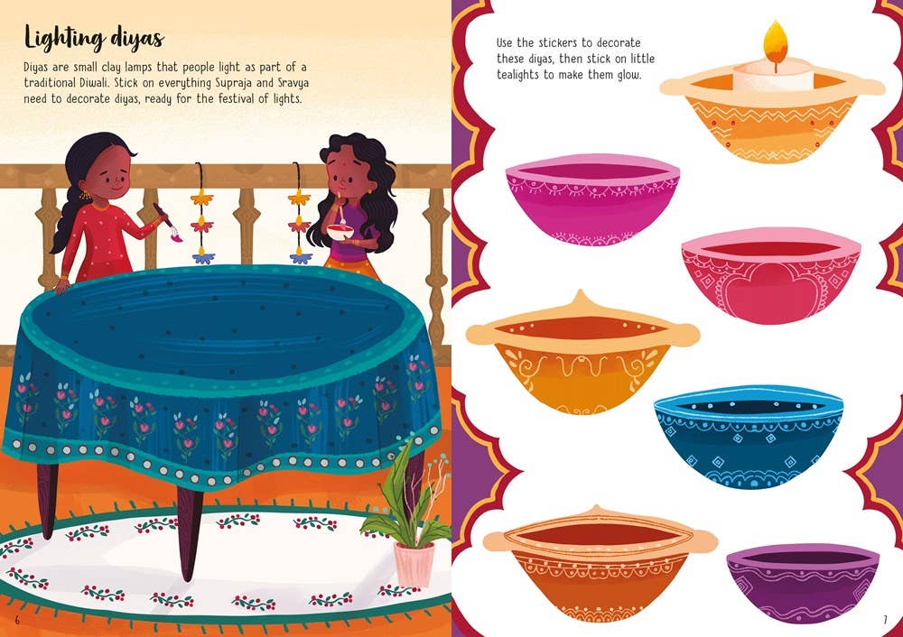 Little First Stickers Diwali : Usborne
