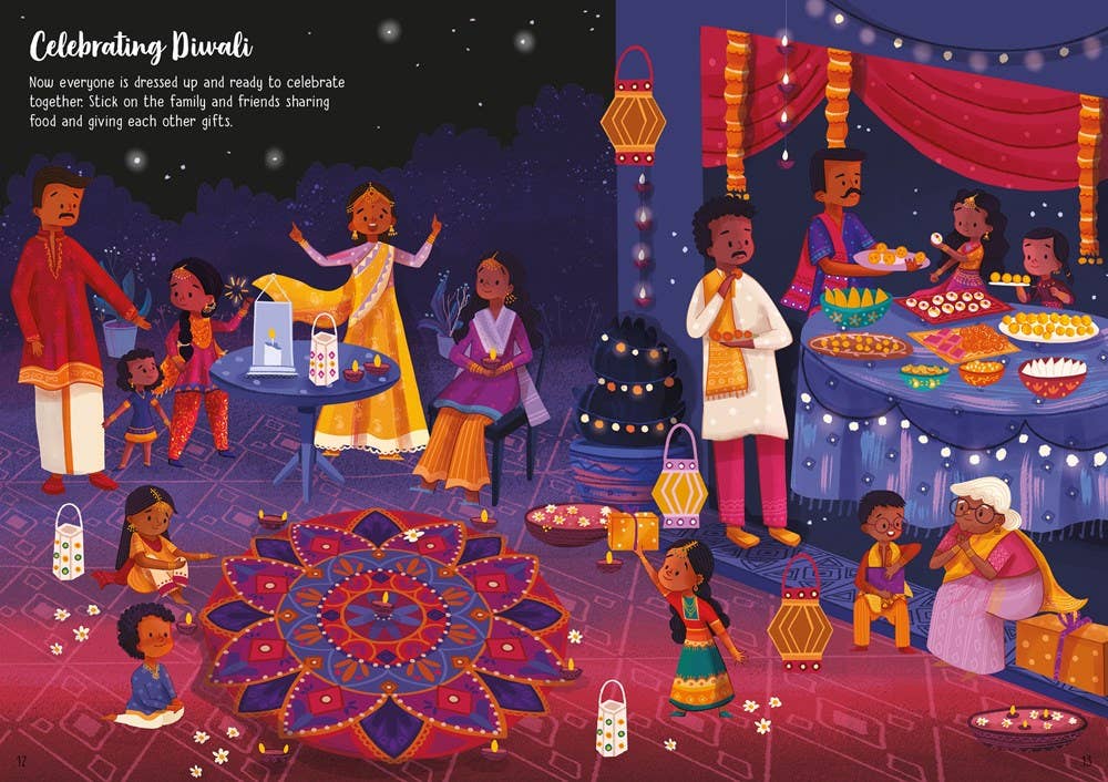 Little First Stickers Diwali : Usborne