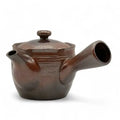 Hanafubuki Flame Brown Banko-yaki Kyusu - Japanese Teapot