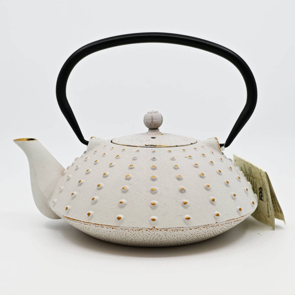 Cast Iron White Tea Pot