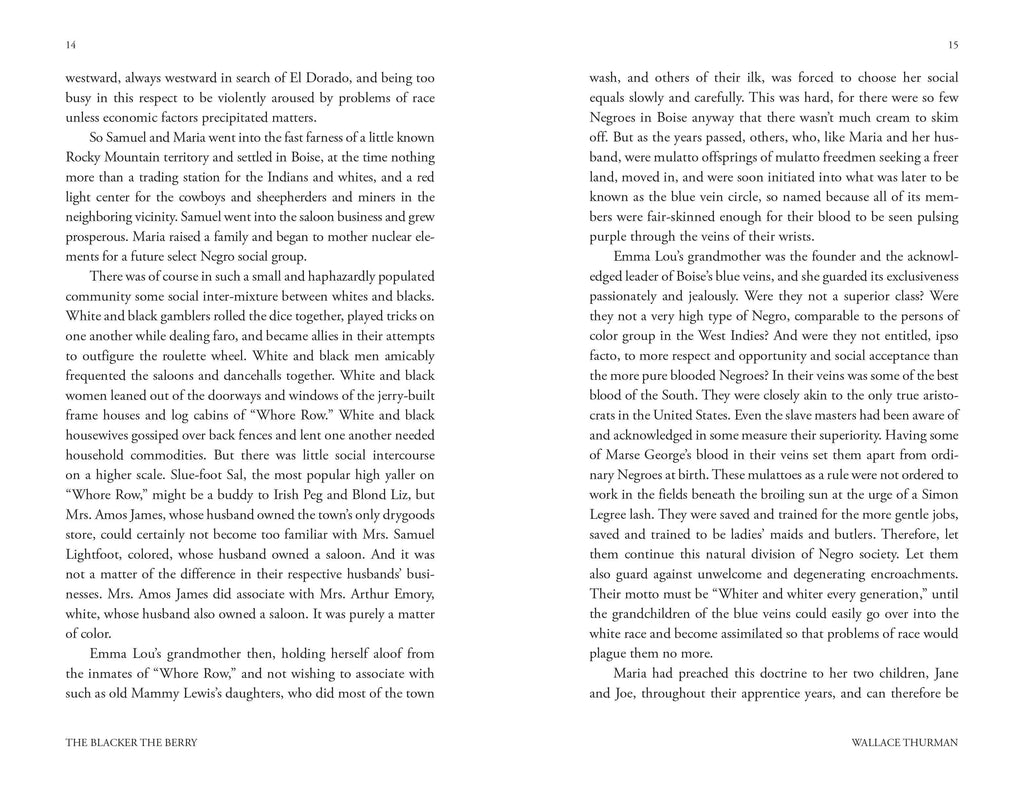 The Blacker the Berry by Wallace Thurman