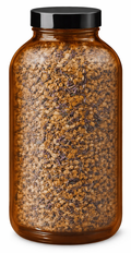 Amber Glass Jar with Lid