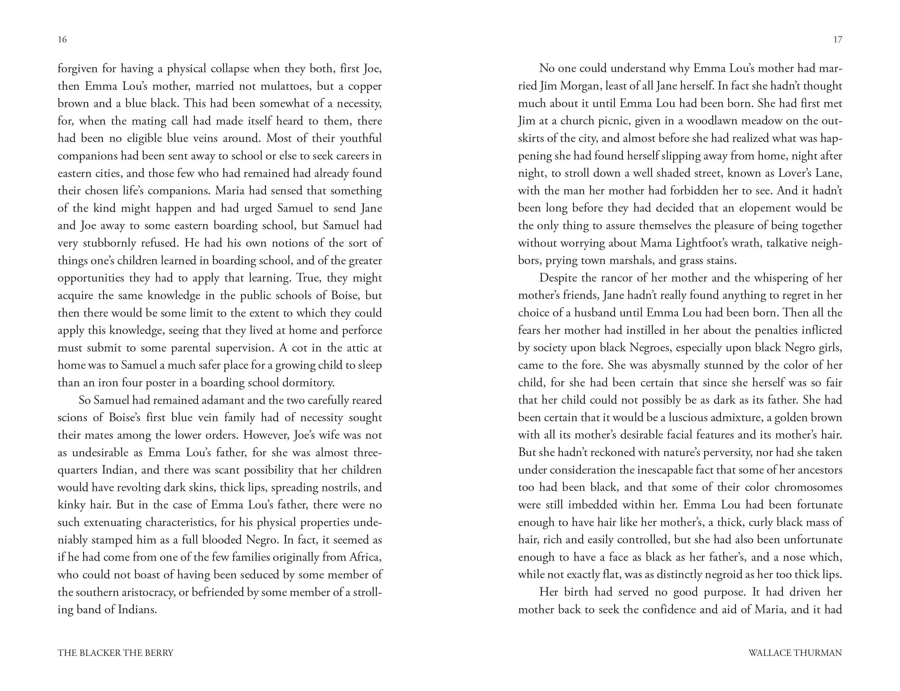 The Blacker the Berry by Wallace Thurman